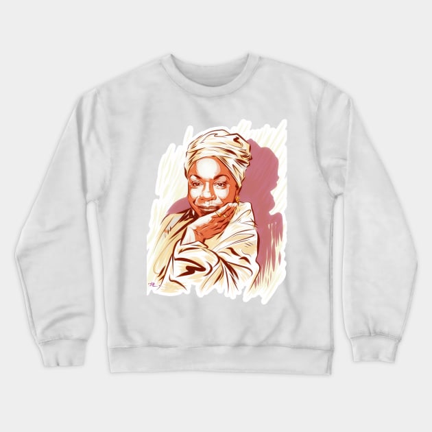 Nina Simone - An illustration by Paul Cemmick Crewneck Sweatshirt by PLAYDIGITAL2020